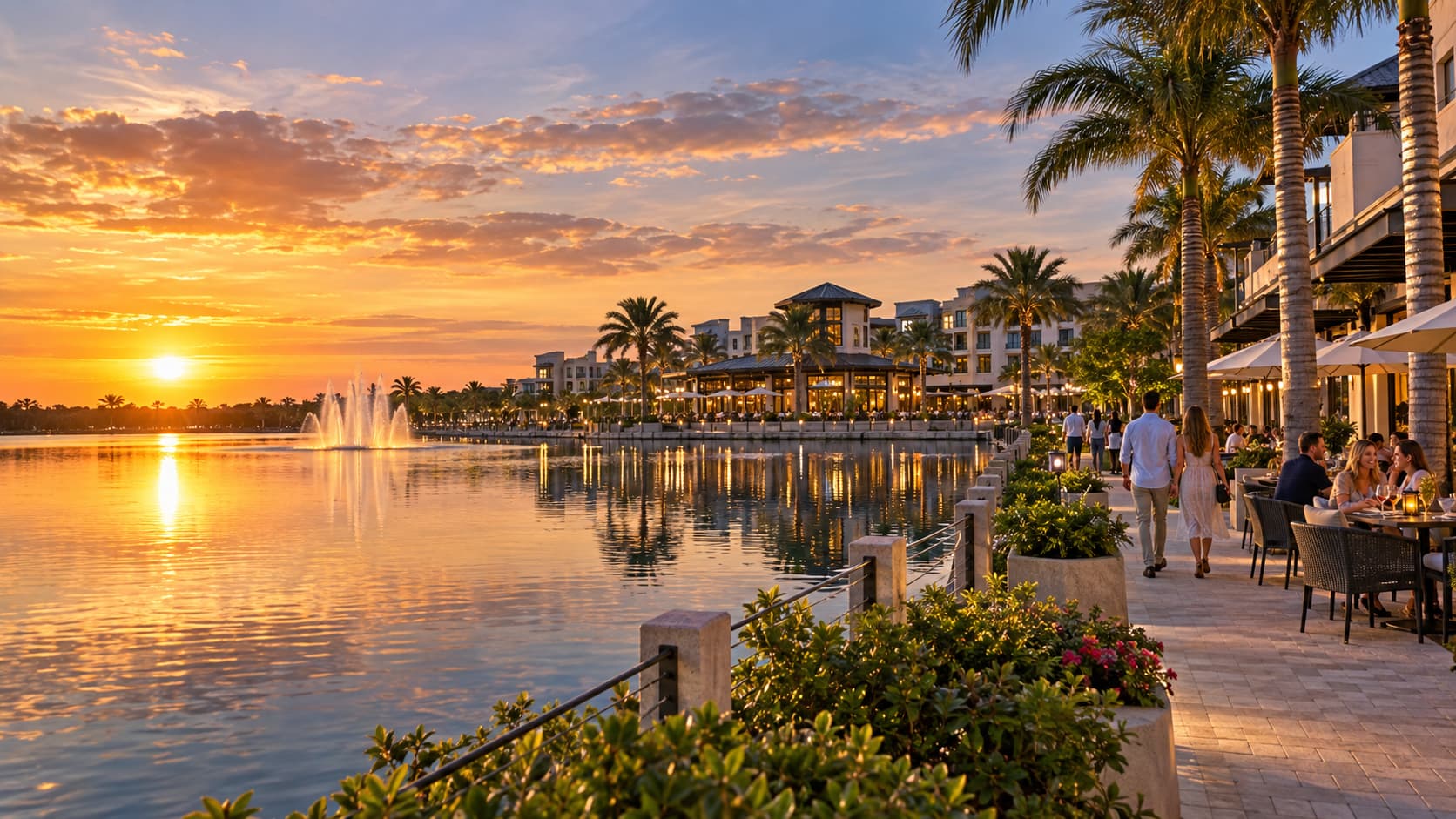 Waterfront destinations and community setting in Lakewood Ranch